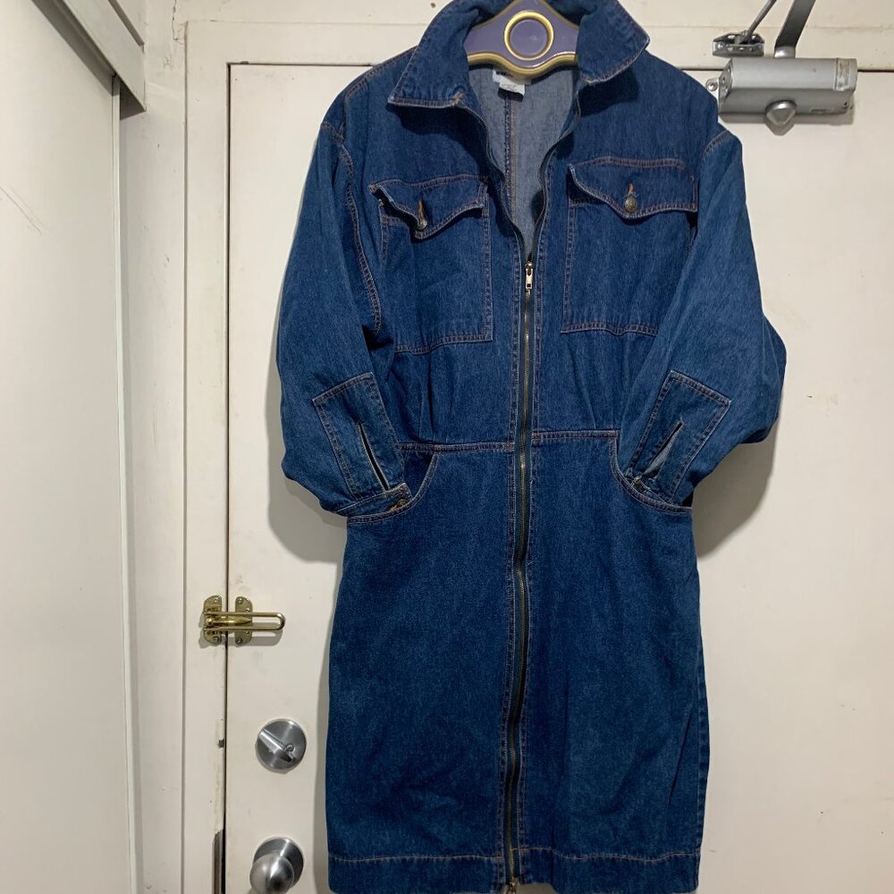 VINTAGE IMPROMPTU JEANS LONG SLEEVE DRESSES SIZE 14